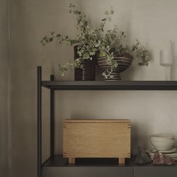 Ferm Living Brura Skl Coffee/White