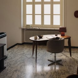 Ferm Living Burl Bordlampe Mrkbejdset