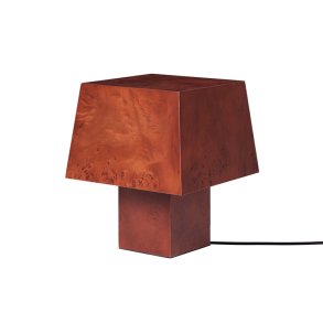 Ferm Living Burl Bordlampe Mrkbejdset