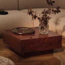 Ferm Living Burl Storage Sofabord Mrkbejdset