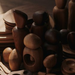 Ferm Living Cairn Nddeknkker Mrkebrun