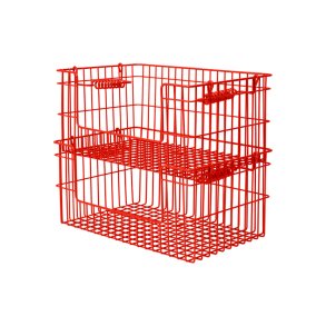 Ferm Living Cala Open Stabelbare Kurve 2 stk. H13cm Poppy Red