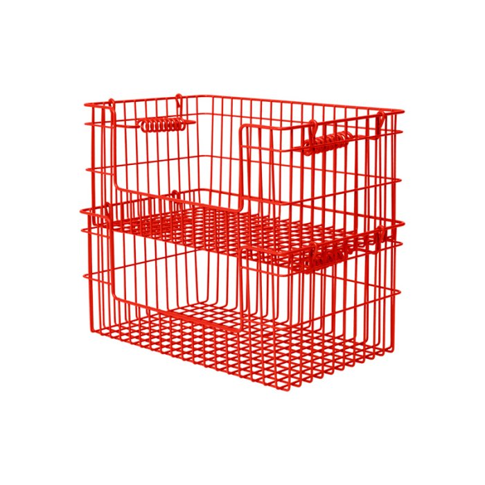 Ferm Living Cala Open Stabelbare Kurve 2 stk. H13cm Poppy Red