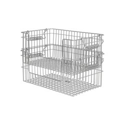 Ferm Living Cala Open Stabelbare Kurve 2 stk. H13cm Rustfrit St�l
