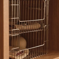 Ferm Living Cala Open Stabelbare Kurve 2 stk. H13cm Rustfrit St�l
