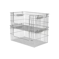 Ferm Living Cala Open Stabelbare Kurve 2 stk. H13cm Rustfrit St�l