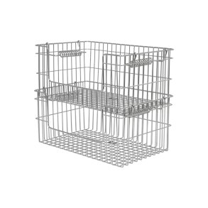 Ferm Living Cala Open Stabelbare Kurve 2 stk. H13cm Rustfrit St�l