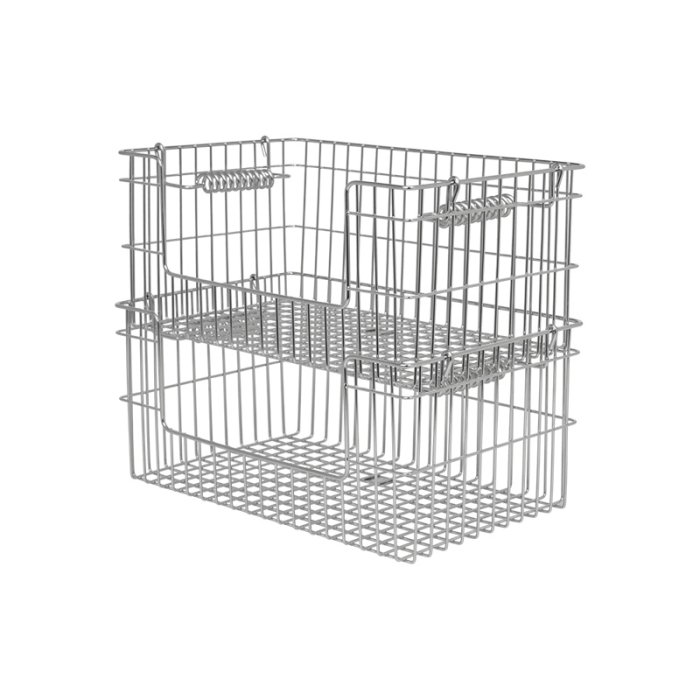 Ferm Living Cala Open Stabelbare Kurve 2 stk. H13cm Rustfrit St�l