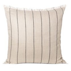 Ferm Living Calm Pude - 80x80 cm - Camel/Sort