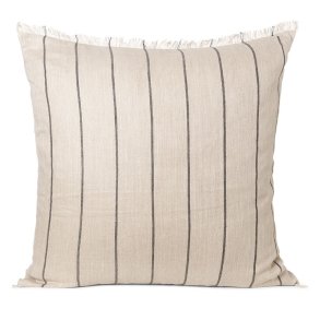 Ferm Living Calm Pude - 80x80 cm - Camel/Sort