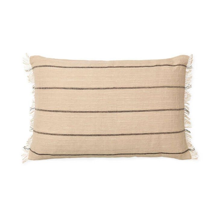 Ferm Living Calm Pude - 40x60 cm - Camel/Sort