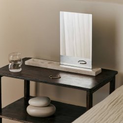 Ferm Living Caseta Bordspejl Travertin