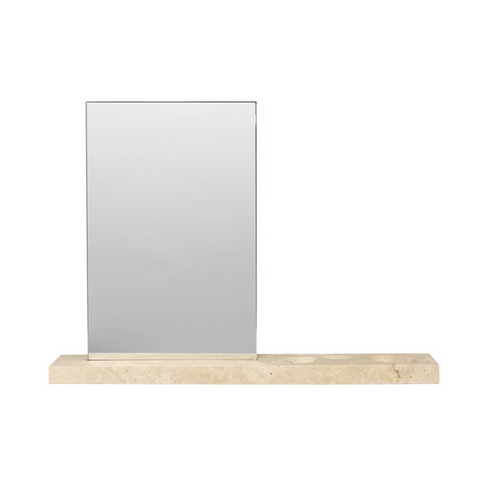 Ferm Living Caseta Bordspejl Travertin