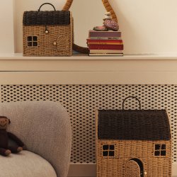 Ferm Living Casu Storage Opbevaringshuse 2 stk Natural/Dark Brown