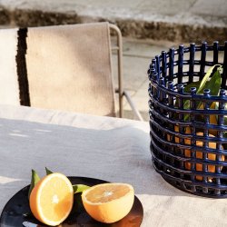 Ferm Living Ceramic Basket - Large - Bl