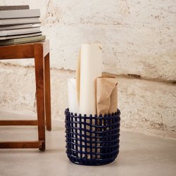 Ferm Living Ceramic Basket - Large - Bl