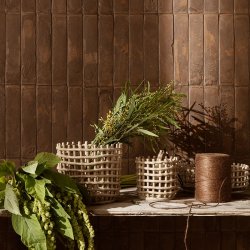 Ferm Living Ceramic Basket - Large - Cashmere