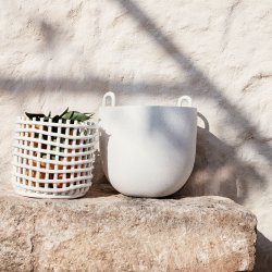 Ferm Living Ceramic Basket - Large - Off-White