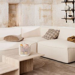 Ferm Living Ceramic Basket - Large - Off-White