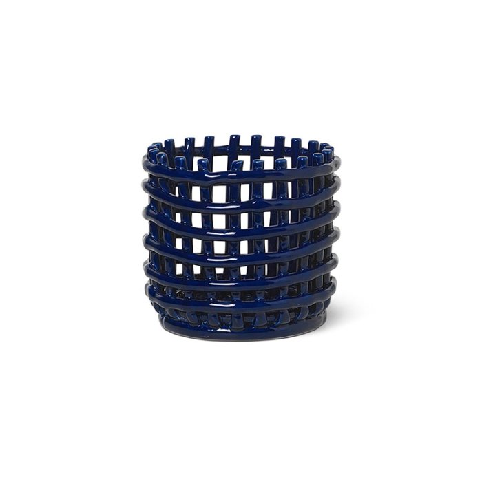 Ferm Living Ceramic Basket - Small - Bl