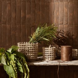 Ferm Living Ceramic Basket - Small - Cashmere