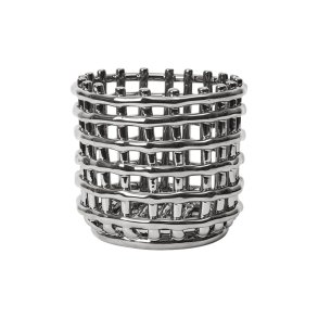 Ferm Living Ceramic Basket Small S�lvfinish