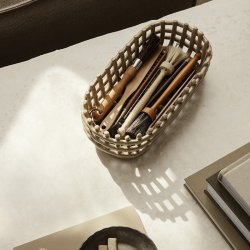 Ferm Living Ceramic Basket - Oval - Cashmere