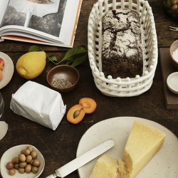 Ferm Living Ceramic Basket - Oval - Off-White