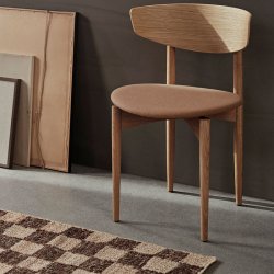 Ferm Living Check Uld/Jute Lber - 70x180 cm - Coffee/Natural