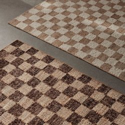 Ferm Living Check Uld/Jute Lber - 70x180 cm - Off-white/Natural