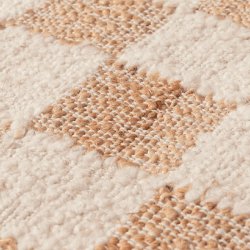 Ferm Living Check Uld/Jute Tppe - 200 x 300 - Off-white/Natur