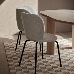 Ferm Living Check Uld/Jute Tppe - 200 x 300 - Off-white/Natur