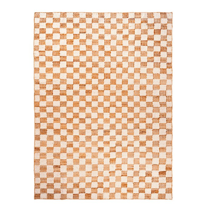 Ferm Living Check Uld/Jute Tppe - 200 x 300 - Off-white/Natur