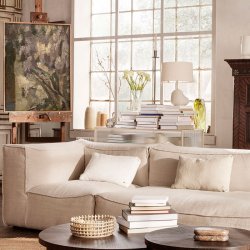 Ferm Living - Clean Pude - Boucle - Off-White - 40x60 cm 