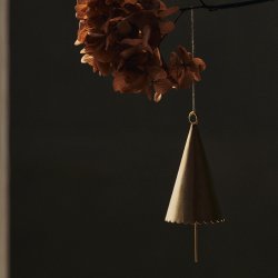 Ferm Living Cone Klokker 2 stk. Messing