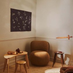 Ferm Living Constellation Tekstilkort Dark Blue