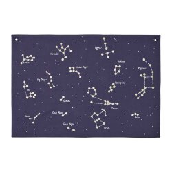 Ferm Living Constellation Tekstilkort Dark Blue