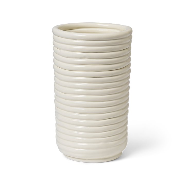 Ferm Living Corduroy Vase Off-white