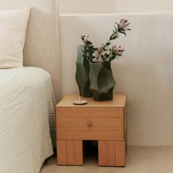 Ferm Living Cueva Vase H37 cm Dark Sage