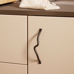 Ferm Living Curvature Greb - Sort Messing