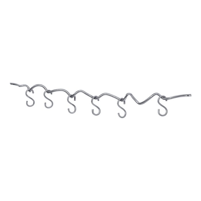 Ferm Living Curvature Knager�kke m/ 6 Kroge Rustfrit St�l
