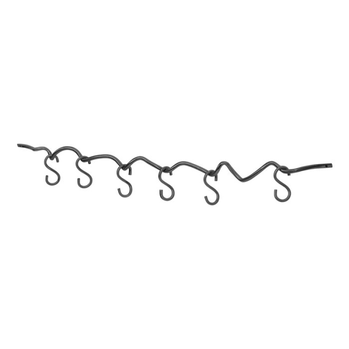Ferm Living Curvature Knager�kke m/ 6 Kroge Sort Messing