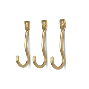 Ferm Living Curvature 3 stk. Kroge - Messing