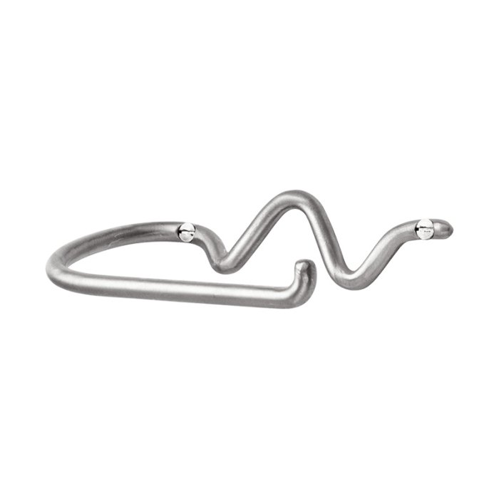 Ferm Living Curvature Toiletrulleholder Rustfrit St�l