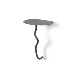 Ferm Living Curvature Vghngt bord - Sort messing