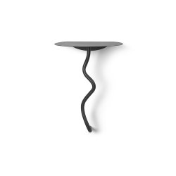 Ferm Living Curvature Vghngt bord - Sort messing