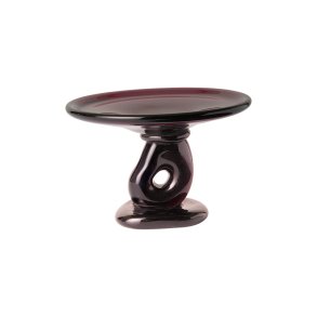 Ferm Living Damo Glass Centrepiece 21 cm Dark Grape