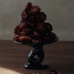 Ferm Living Damo Glass Centrepiece 30 cm Dark Grape