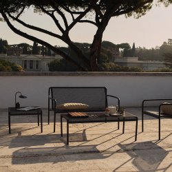 Ferm Living Dapple Lounge 2-Seater B�nk Dark Chocolate