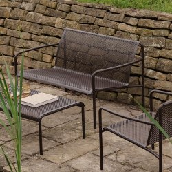 Ferm Living Dapple Lounge 2-Seater B�nk Dark Chocolate